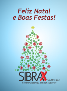 Feliz Natal e Boas festas! De toda a equipe da Sibrax.